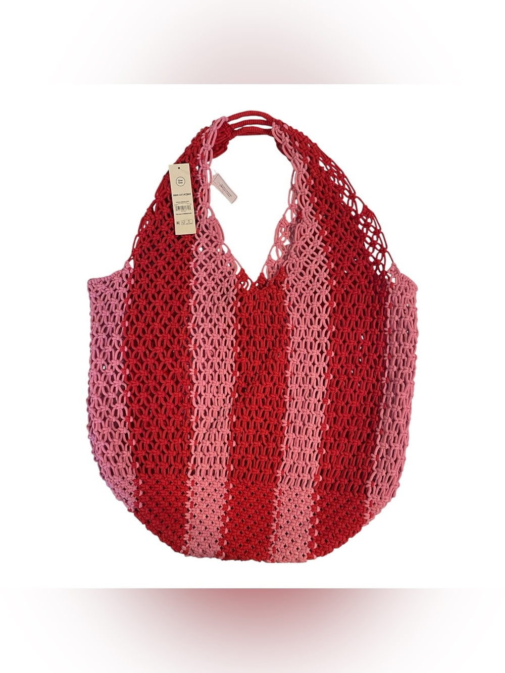 No Boundaries Women's Festival Crochet Stripe Hobo Bag Bohemian Beach Travel